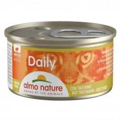 Boïte pour chat DAILY MOUSSE à la Dinde 85gr