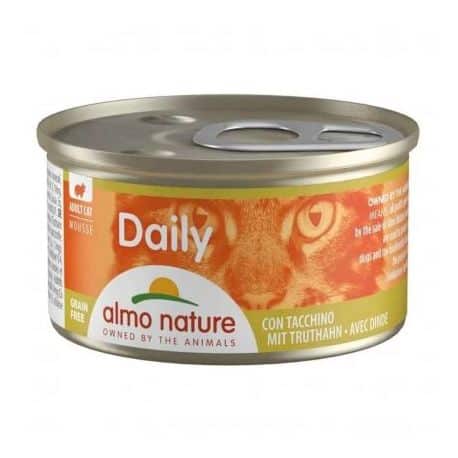 Boïte pour chat DAILY MOUSSE à la Dinde 85gr