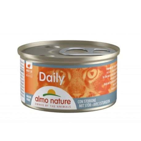 Boïte pour chat DAILY MOUSSE à l'Esturgeon 85gr