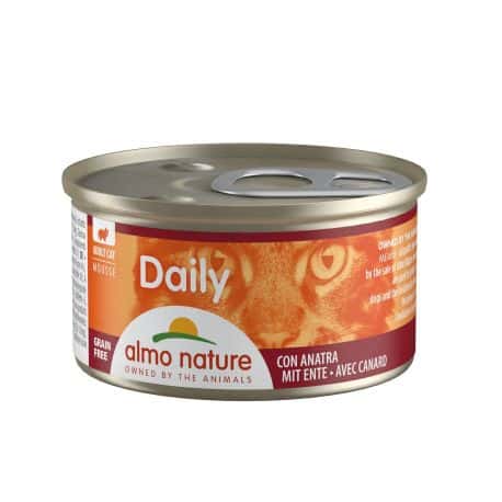 Boïte pour chat DAILY MOUSSE au Canard 85gr