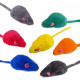 Jouet pour chat lot de 12 souris divers coloris