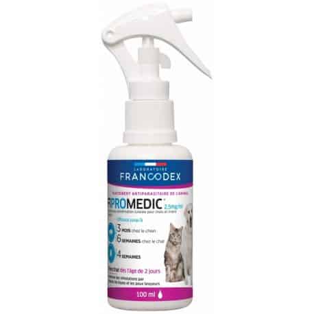 Spray anti-parasitaire pour chiens et chats FIPROMEDIC 100ml