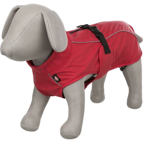 Manteau imperméable rouge Vimy pour chien
