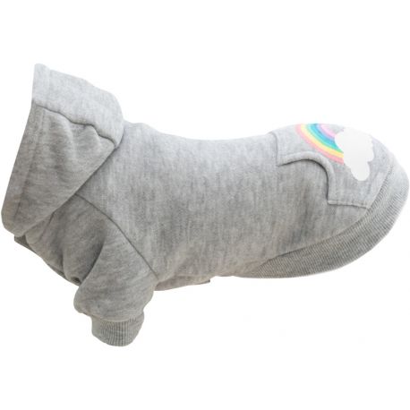 Sweat à Capuche pour chien Trixie Rainbow Falls gris