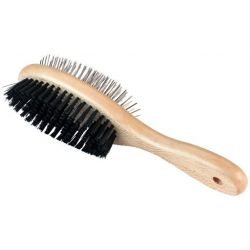 Brosse Double Ovale pour Chien