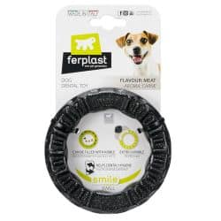 Jouet pour chien Smile anneau : NOIR / S