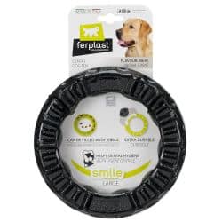 Jouet pour chien Smile anneau : NOIR / L