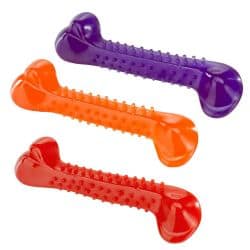 Jouet pour chien OS divers coloris en polyurethane 22.5cm