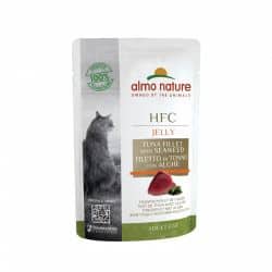 Sachets pour chats Almo cuisine au Thon et algues 55Gr