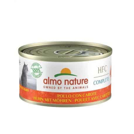 Boîte pour chats Almo au Poulet et Carotte 70Gr