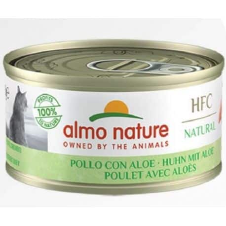 Boîte pour chats Almo Light au Poulet et Aloé 70Gr