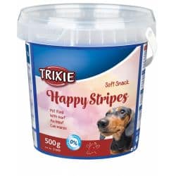 Friandise pour chien Soft Snack Happy Stripes Lamelles 500gr