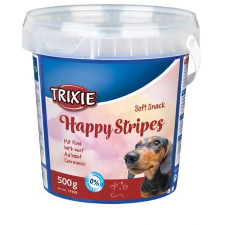 Friandise pour chien Soft Snack Happy Stripes Lamelles 500gr
