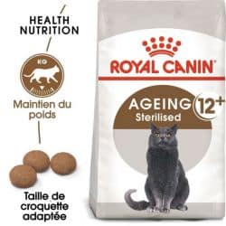 Croquettes pour chat âgé stérilisé Royal-Canin Sterilised 12+