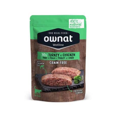 Ownat Wetline pour chat Poulet et Dinde 85gr