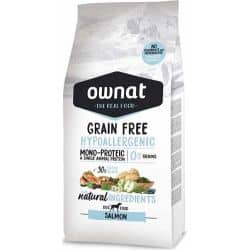Ownat grain free (sans céréales) hypoallergenic au Saumon 14Kg