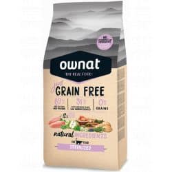Ownat grain free (sans céréales) prime pour chat stérilisé 3Kg