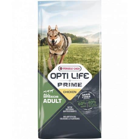 Opti Prime (sans céréales) pour chien Adulte au Poulet 2,5Kg