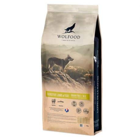 Wolfood Grain Free (sans céréales) pour chien adulte à l'Agneau 3Kg