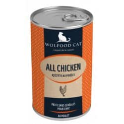 Wolfood Boite pour chat au Poulet 400Gr