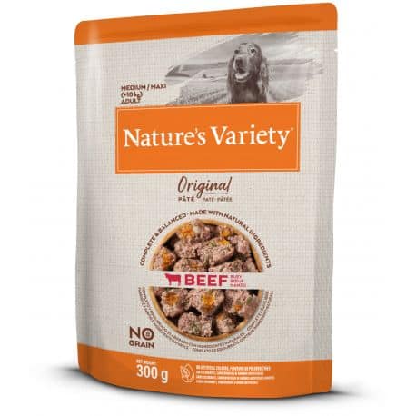 Nature's Variety Humide pour chien au Boeuf 300Gr