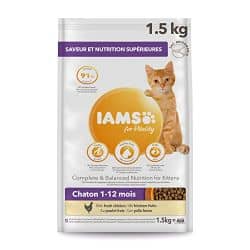 Iams Vitality pour chaton au Poulet 1,5Kg