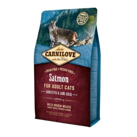 Carnicat (Carnilove) pour chat Poils Longs Saumon 2Kg