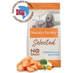 Nature's Variety pour chien Adulte Selected(sans céréales) au Saumon 2Kg
