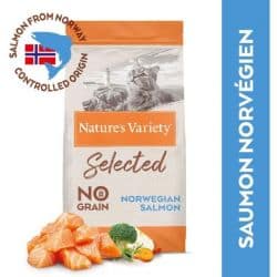 Nature's Variety pour chat Adulte Selected(sans céréales) au Saumon 1,25Kg