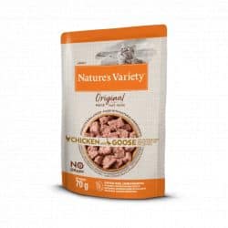 Nature's Variety Humide pour Chat No Grain(sans céréales) au Poulet et Oie 70 Gr