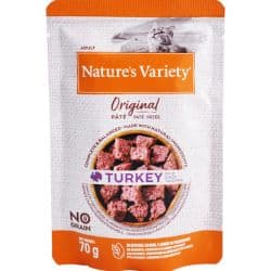 Nature's Variety Humide pour Chat No Grain(sans céréales) à la Dinde 70 Gr