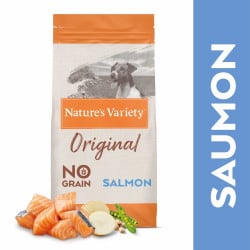 Nature's Variety No Grain(sans céréales) Mini Adulte au Saumon 7Kg