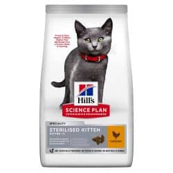 Hill Feline Kitten sterelised : POULET / 3 KG