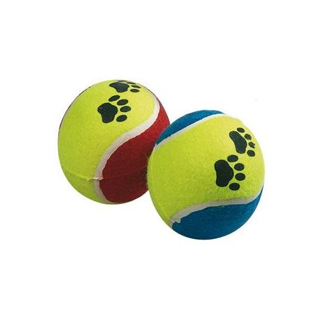 BALLE de TENNIS smash imprimé pattes 9.5 cm assortiment