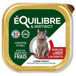 E&I BQ chat sterilisé 85gr : BOEUF