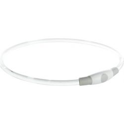 COLLIER FLASH LUMINEUX USB : S-M / BLANC