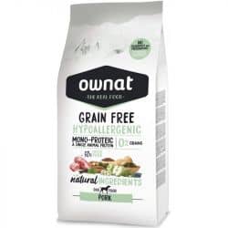 Ownat grain free hypoallergenic pork : 14 KG