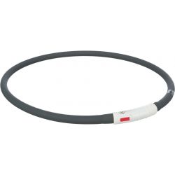 Collier flash lumineux USB en silicone : NOIR