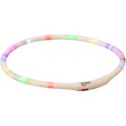 Collier flash lumineux USB en silicone : MULTICOLORE